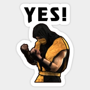 Scorpian says YES! Sticker
